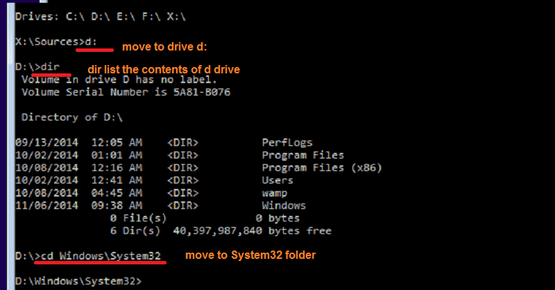 Windows System32 directory