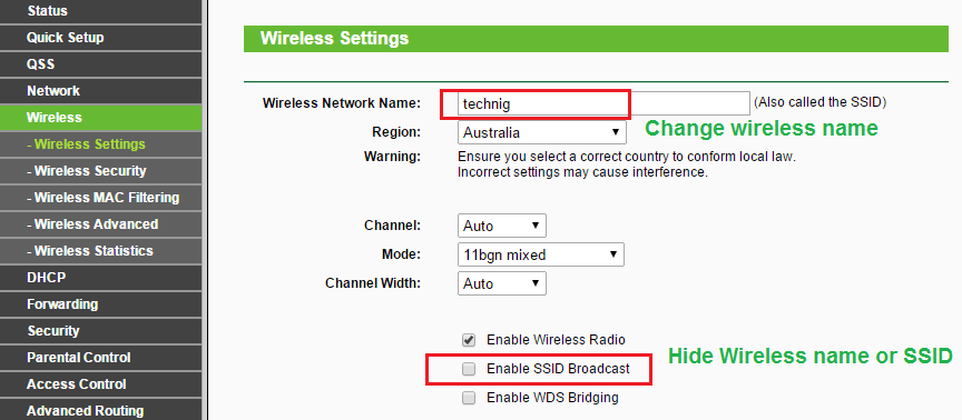 Wireless Name