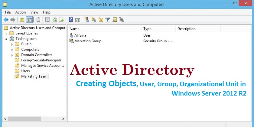Create Objects In Active Directory