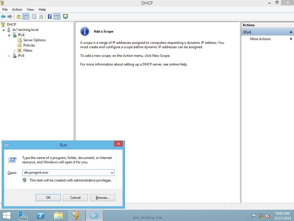 DCHP Management Console