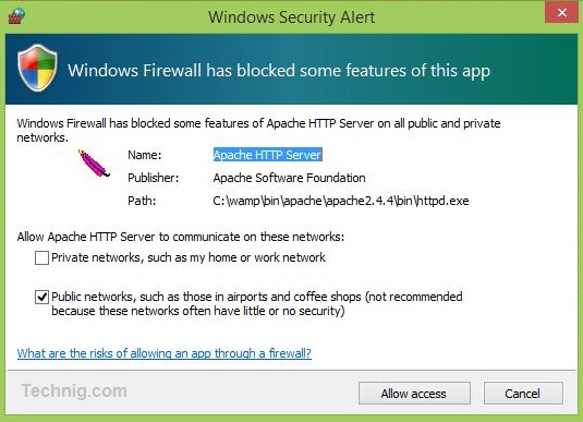Firewall Worning