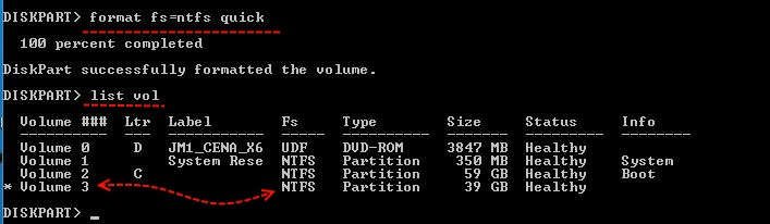 Format a hard disk