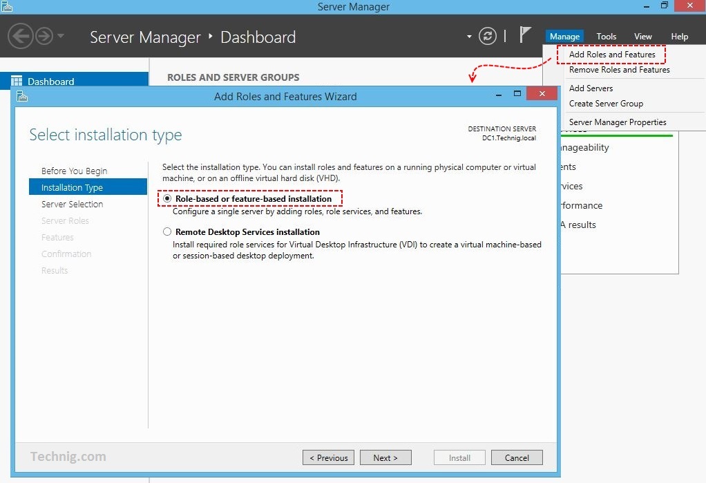 Server Manager Dashboard