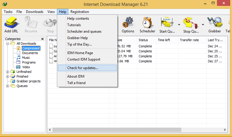 Update Internet Download Manager IDM