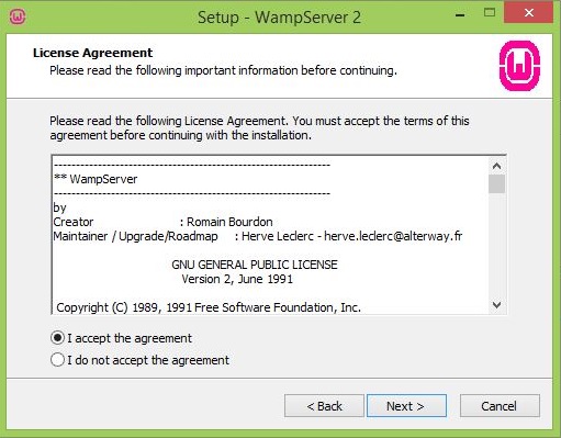 Web Server License Agreement