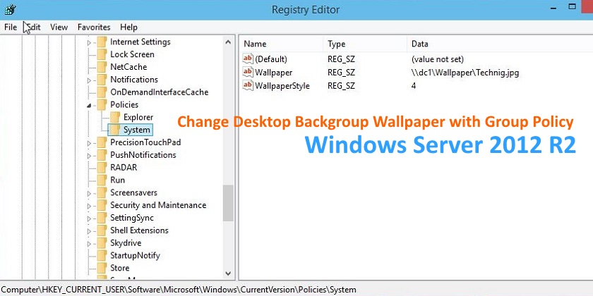 Change Desktop Background using Group Policy - Technig.com