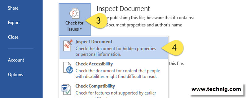 Inspect Document