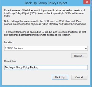How to Backup and Restore Group Policy Objects? - TECHNIG