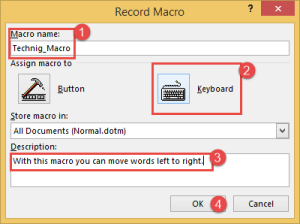 How to create and use a Macro in MS Word 2013 - TECHNIG