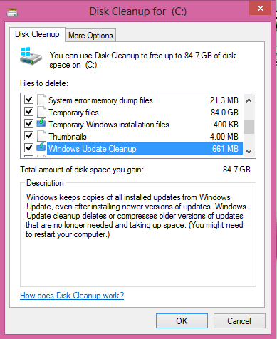 Disk Cleanup for Windows 10