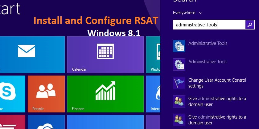 How to Install and Configure RSAT In Windows 8 1 - Technig