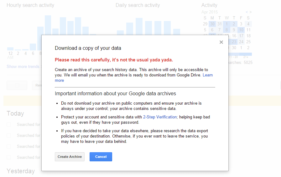 How to Export Google Search History or Remove it TECHNIG