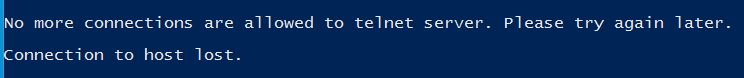 Telnet Connections