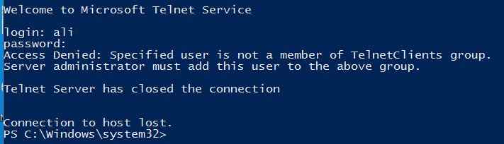 TroubleShoot Telnet Errors