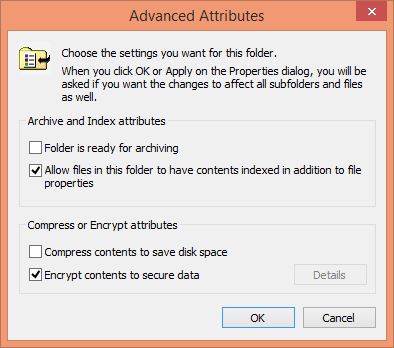 Advanced Attributes - Data Encryption Protection