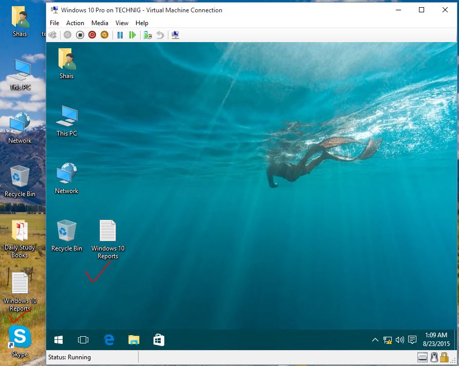 Drag and Drop Files in Hyper-v