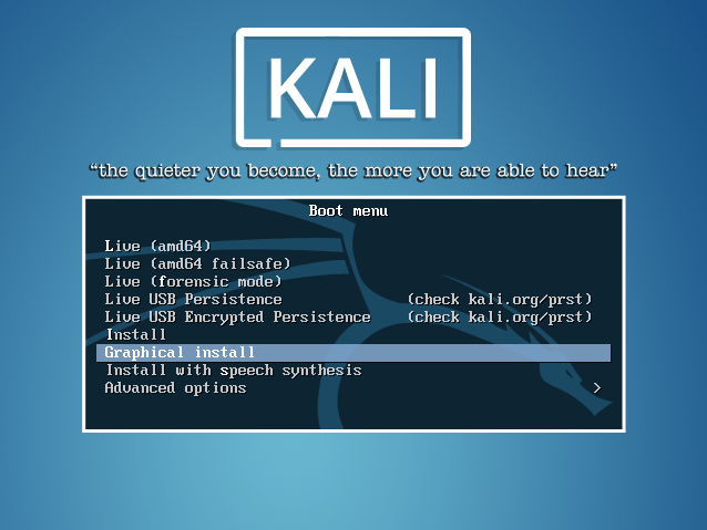 Install Kali Linux