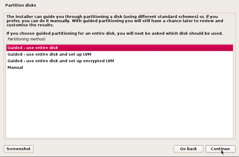 Partition Disks