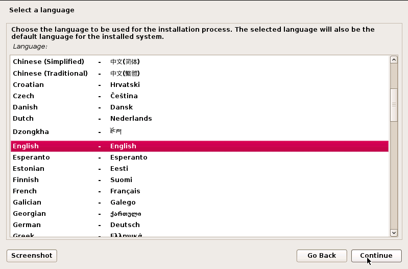 Select a Language
