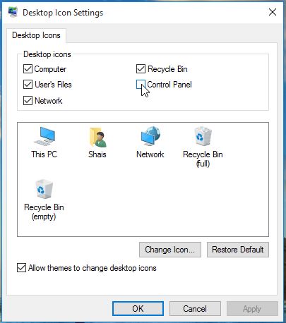 Windows 10 Desktop Icons