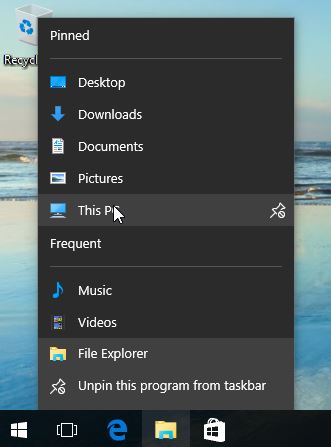 Windows 10 File Explorer