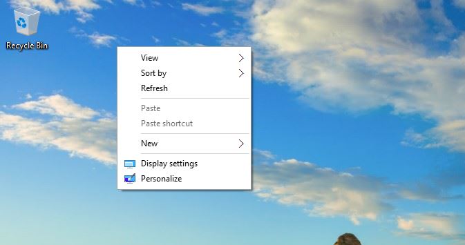 Windows 10 Personalize Settings