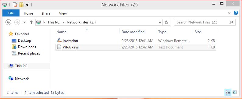 Network Shared Folder