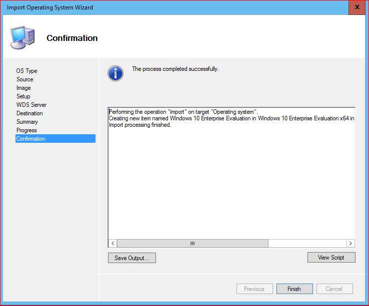 Wizard Windows. Task completed successfully. Installing Windows developer Preview. Terabyte os deployment Tool Suite professional. Processing import