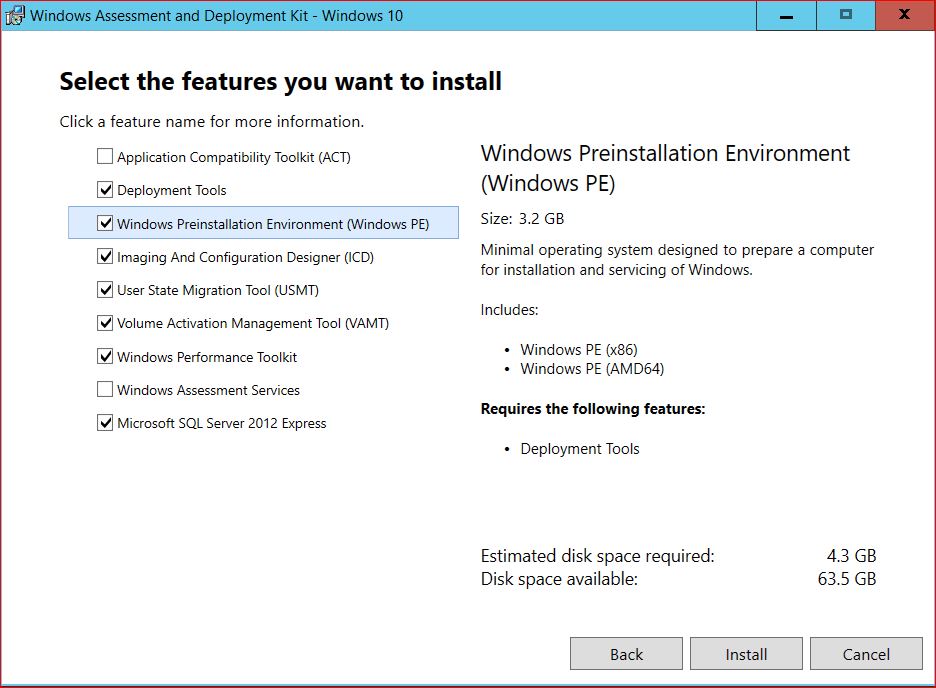 Windows Assessment and Deployment Kit Features