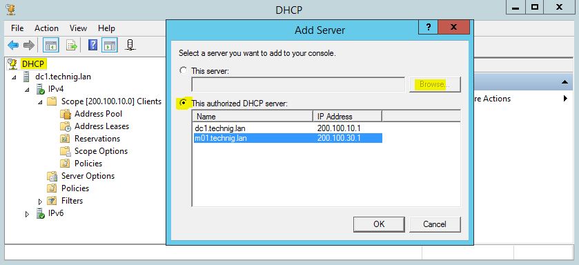 Configure DHCP High Available - Technig