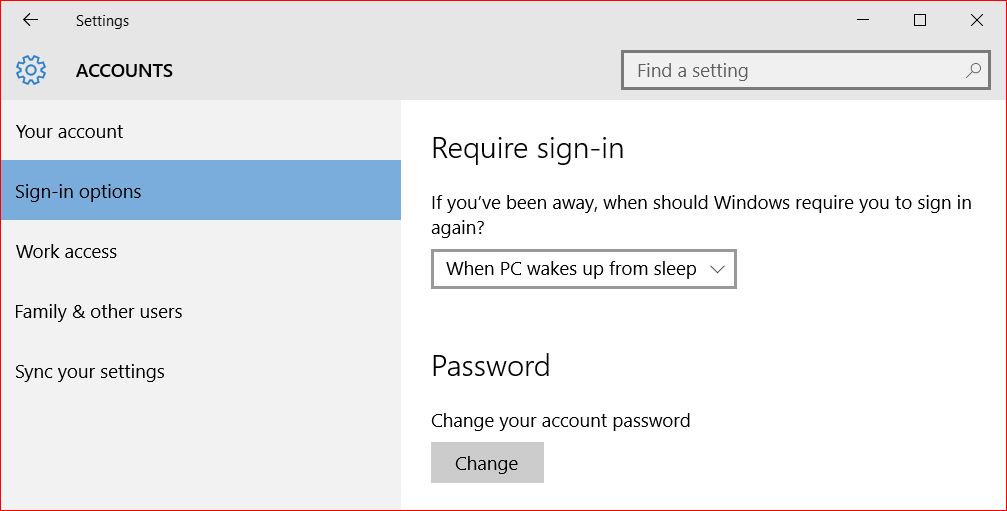 Change Your Account Password