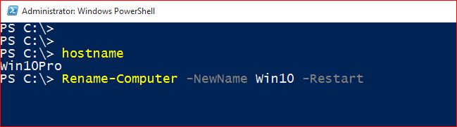 Change a Computer Name with Command Line