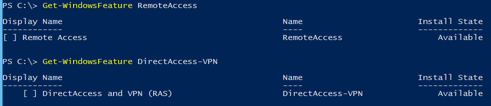 Install Remote Access with PowerShell
