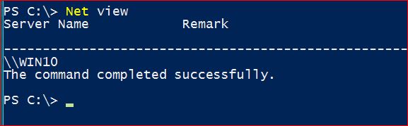 View Network Computers with Command Line