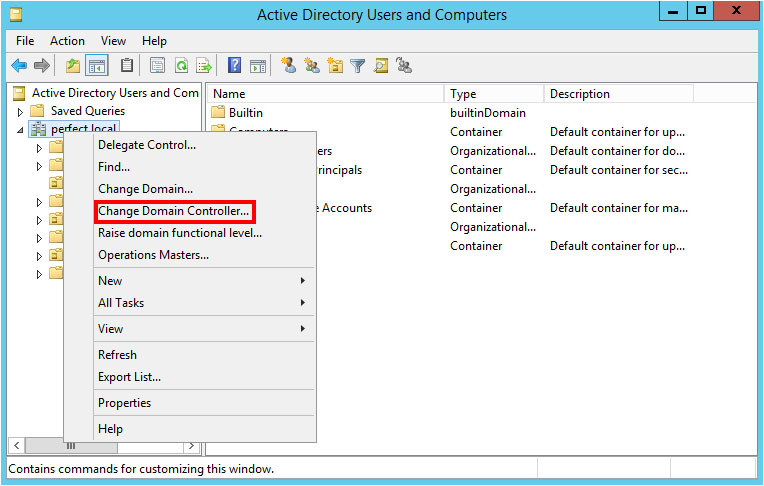 Change Domain Controller