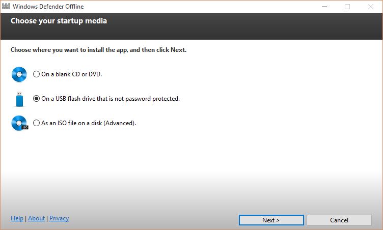 Choose where you want to install the app
