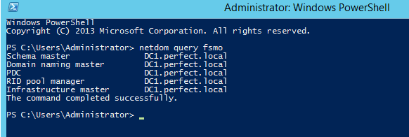 Netdom Query FSMO