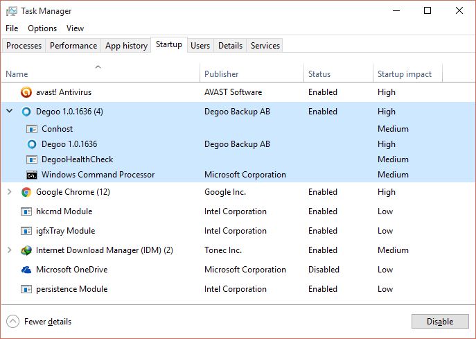 Optimize Windows 10 Startup Apps