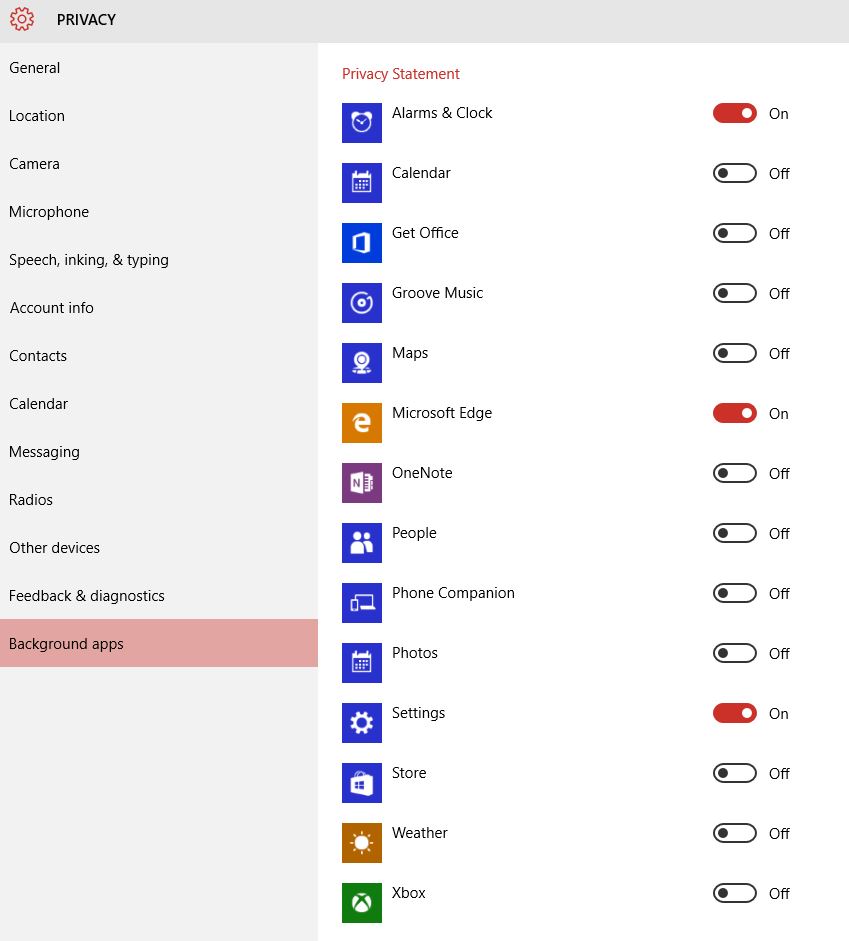 how to stop background apps windows 10