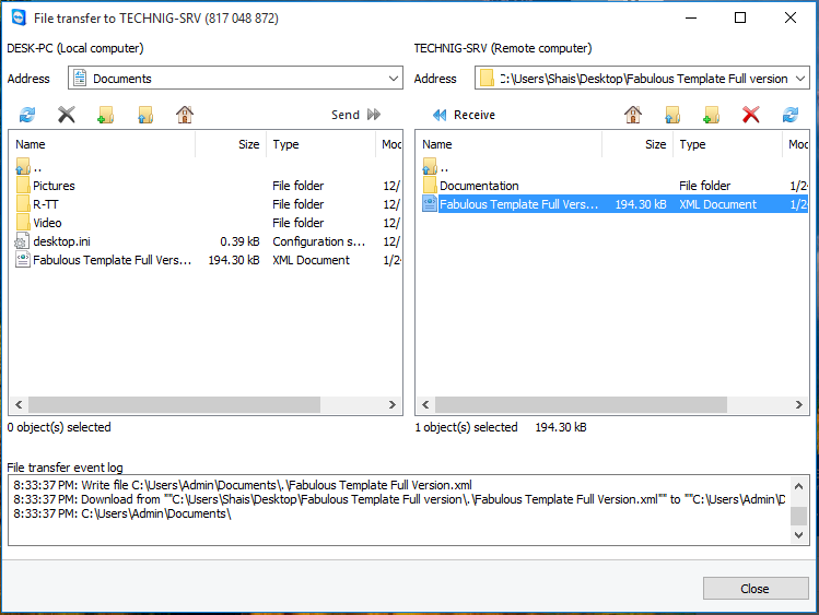 Transfer Files