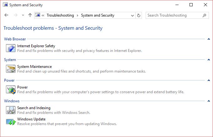 Troubleshoot System and Security Problems