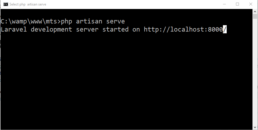 Laravel routing and php artisan serve
