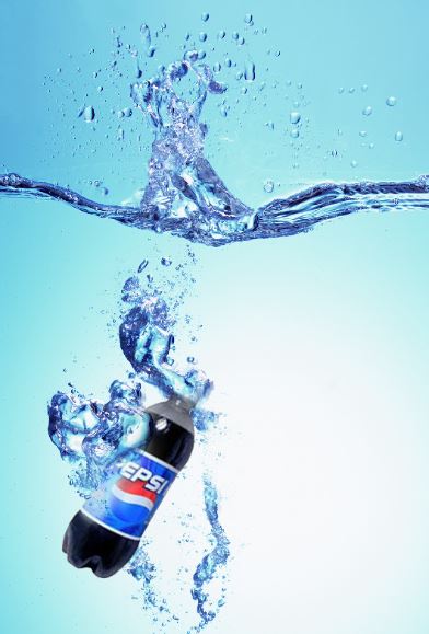Changing shape of bottle with layer Mask-Pepsi Ad