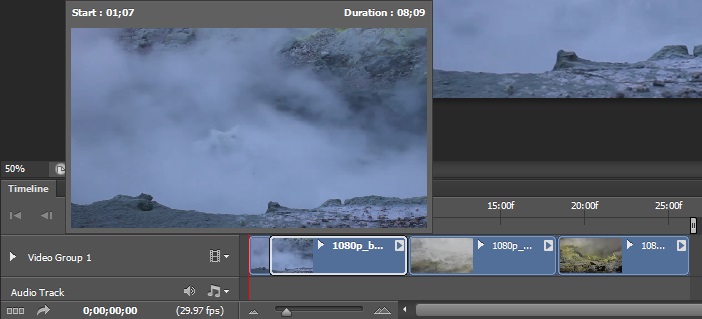 Cut part's of a video in Photoshop 