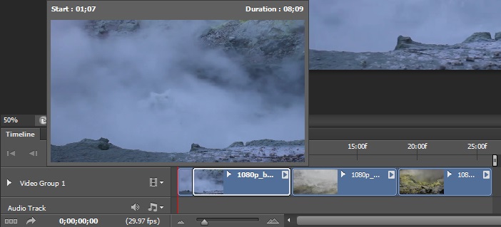 Cut part's of a video in Photoshop