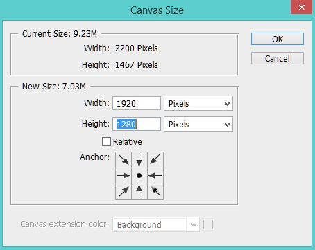 Canvas Size