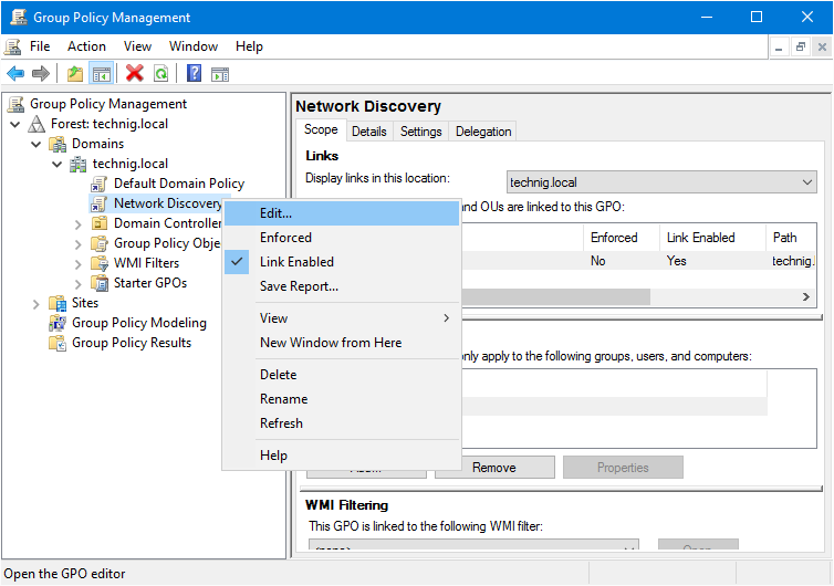 Meyella in de buurt Woedend How to Enable Network Discovery via Group Policy? - TECHNIG