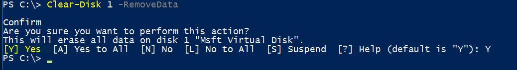 Format Hard disk with PowerShell