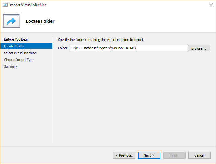 Hyper-v virtual Machines directory