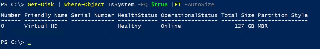 List System Hard Disk with Command